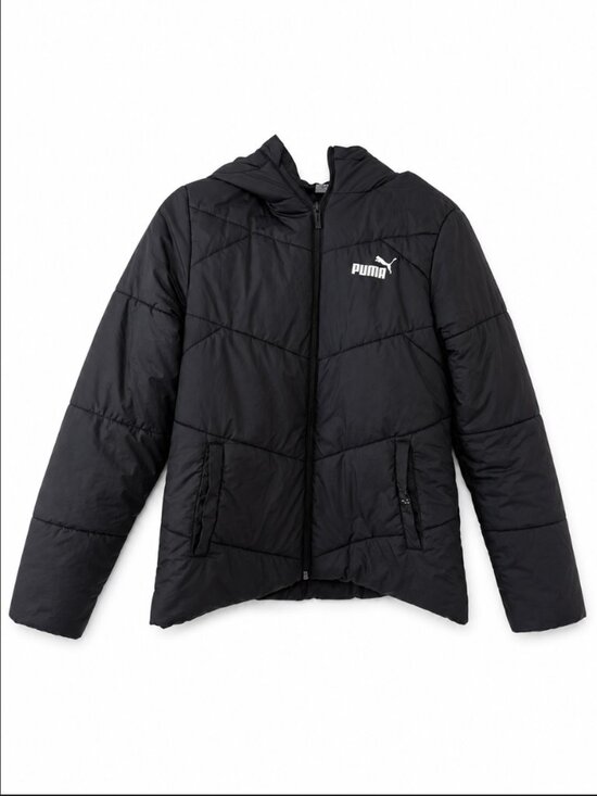 Puma Jackets & Blazers - 💕 FREE WITH PURCHASE 💕 | Puma Black Hooded Puffer Jacket Size M
